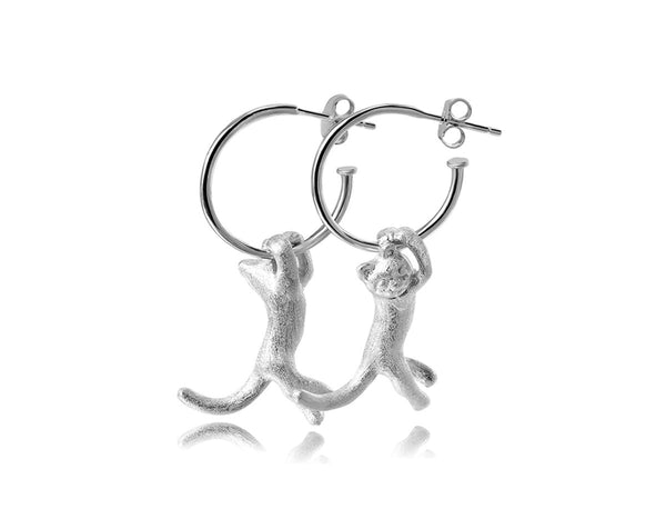 Hanging Cat Earring Earring - FaunaFloral