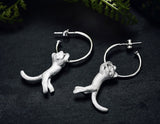 Hanging Cat Earring Earring - FaunaFloral