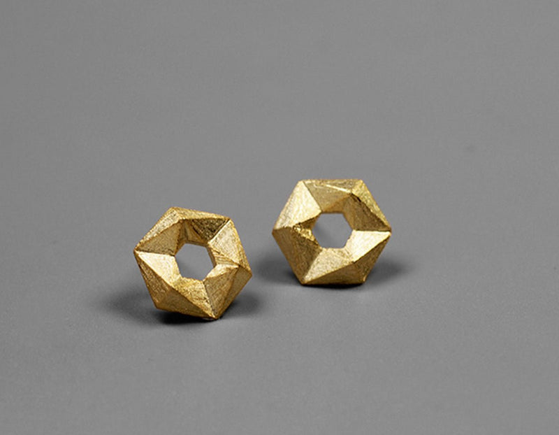 Hexagon Stud Earring Earring - FaunaFloral