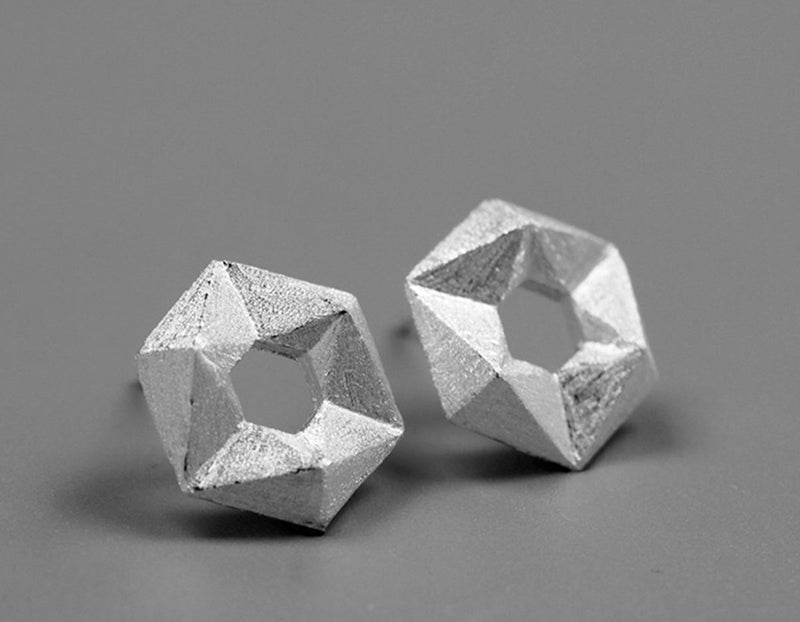 Hexagon Stud Earring Earring - FaunaFloral