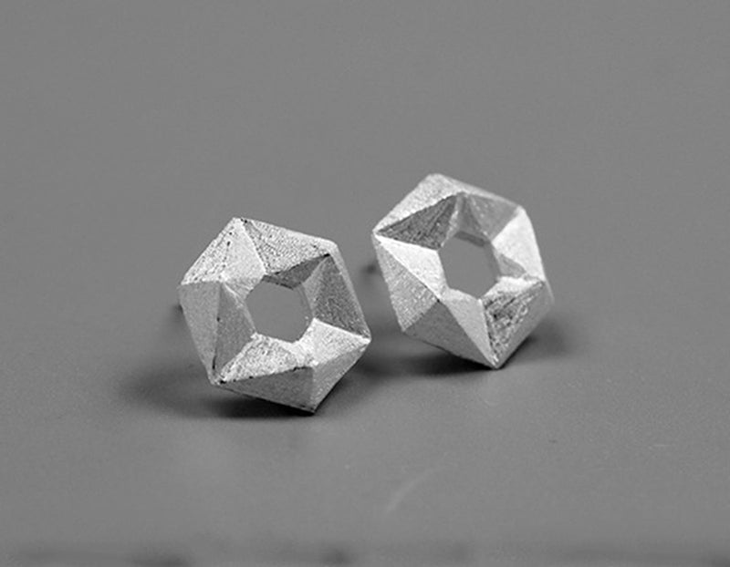 Hexagon Stud Earring Earring - FaunaFloral