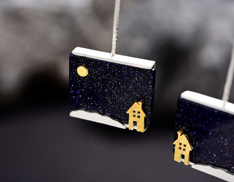 Home on a Starry Night Earring - FaunaFloral