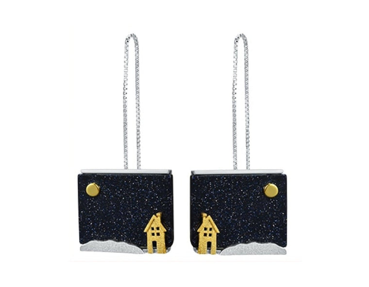 Home on a Starry Night Earring - FaunaFloral