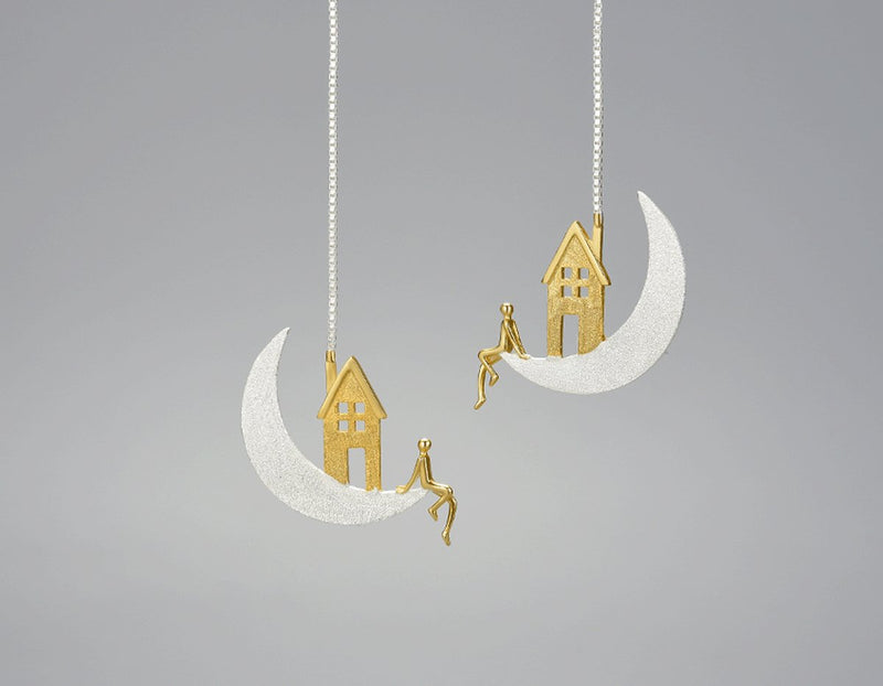 Home on the Moon Earring Earring - FaunaFloral