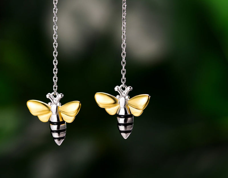 Honeybee Dangle Earring Earring - FaunaFloral