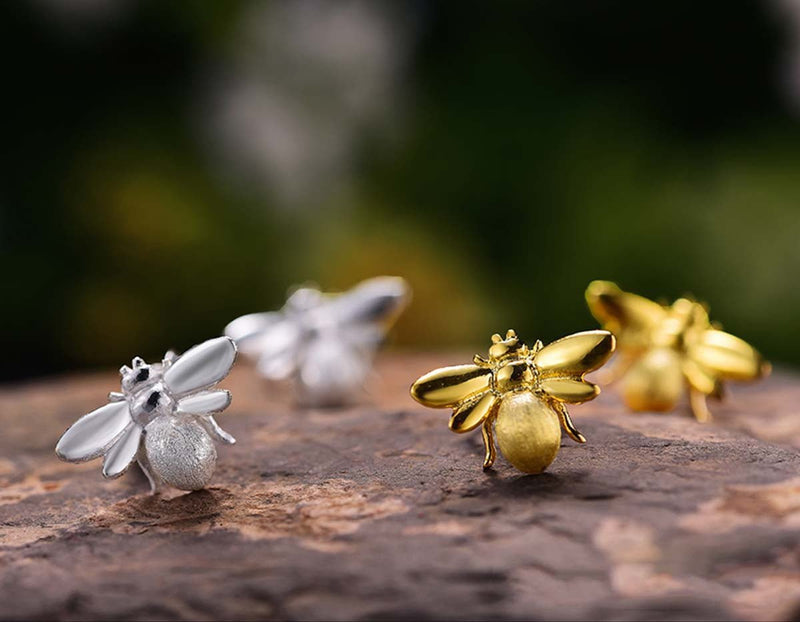 Honeybee Earring Stud Earring - FaunaFloral