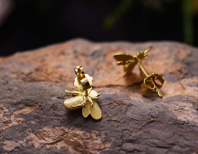 Honeybee Earring Stud Earring - FaunaFloral