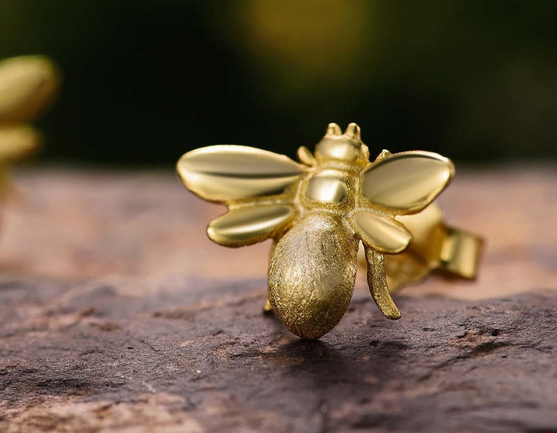 Honeybee Earring Stud Earring - FaunaFloral