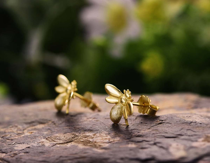 Honeybee Earring Stud Earring - FaunaFloral