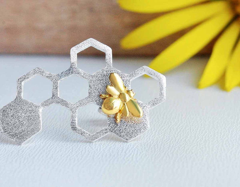 Honeycomb Earring Earring - FaunaFloral