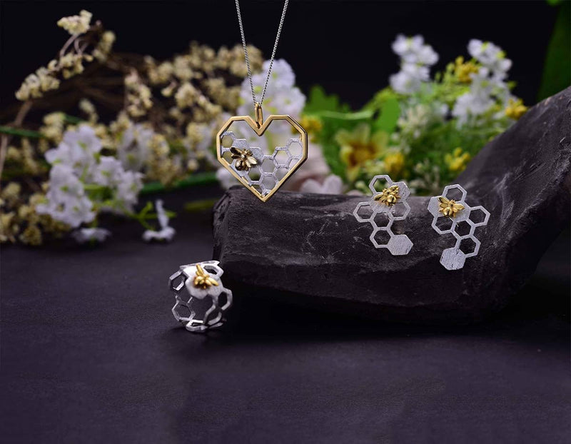 Honeycomb Jewelry Set Jewelry Set - FaunaFloral