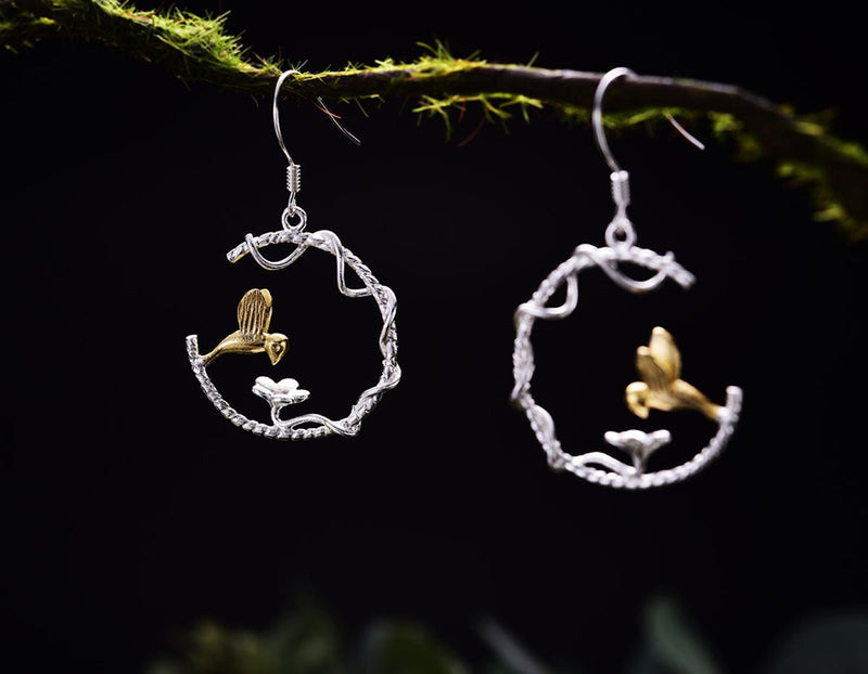 Hummingbird Earring Earring - FaunaFloral