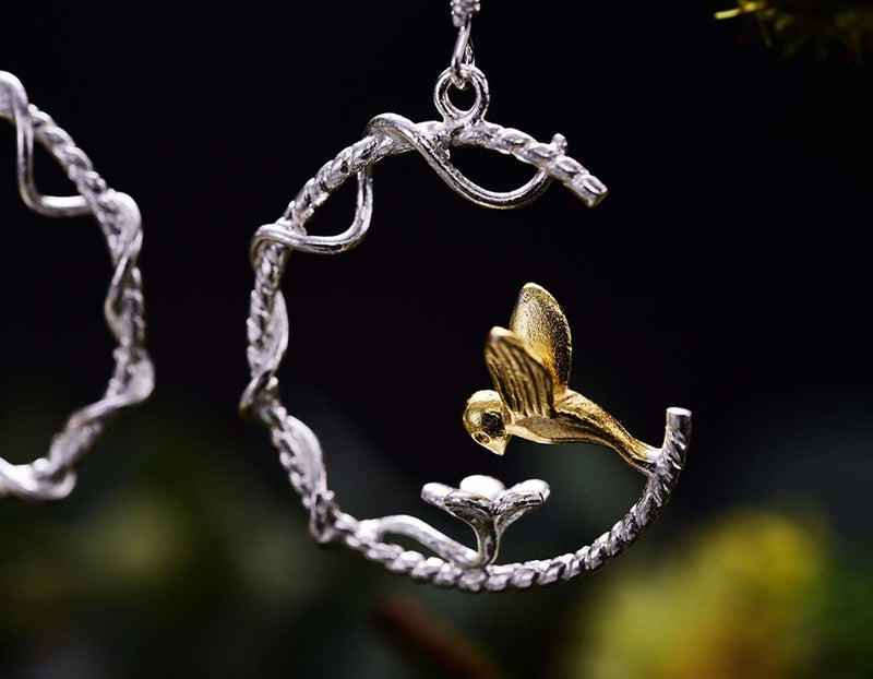 Hummingbird Earring Earring - FaunaFloral