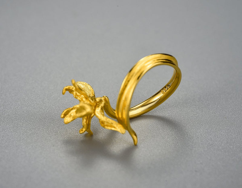 Iris Flower Ring Ring - FaunaFloral