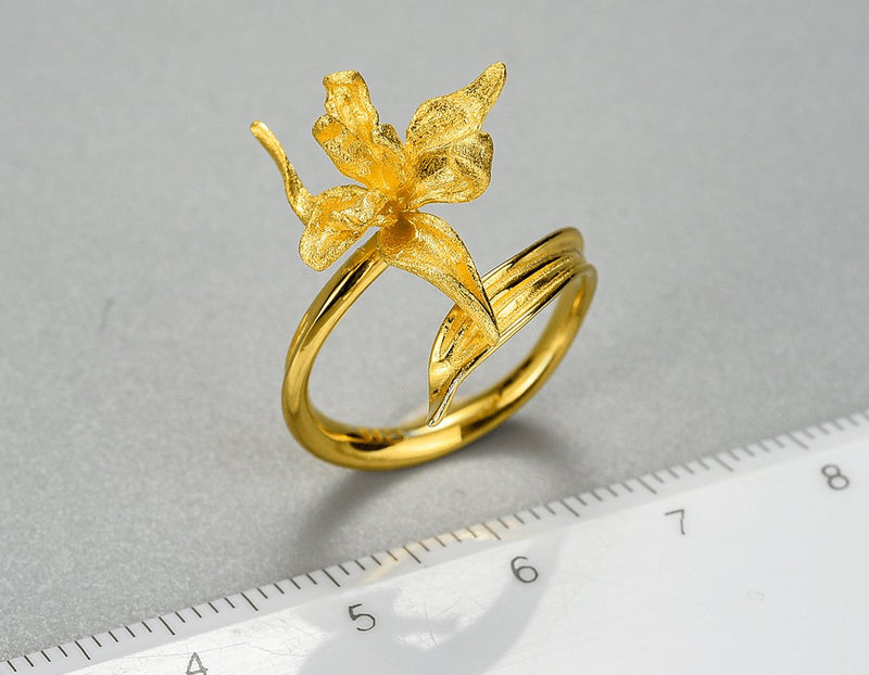 Iris Flower Ring Ring - FaunaFloral