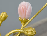 Jasmine Flower Pink Earring Earring - FaunaFloral