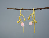 Jasmine Flower Pink Earring Earring - FaunaFloral