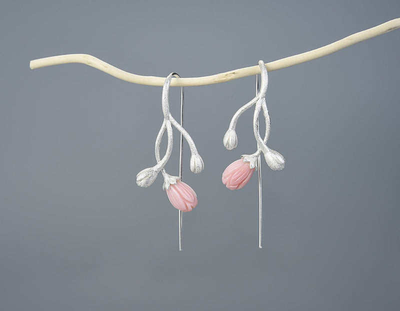 Jasmine Flower Pink Earring Earring - FaunaFloral