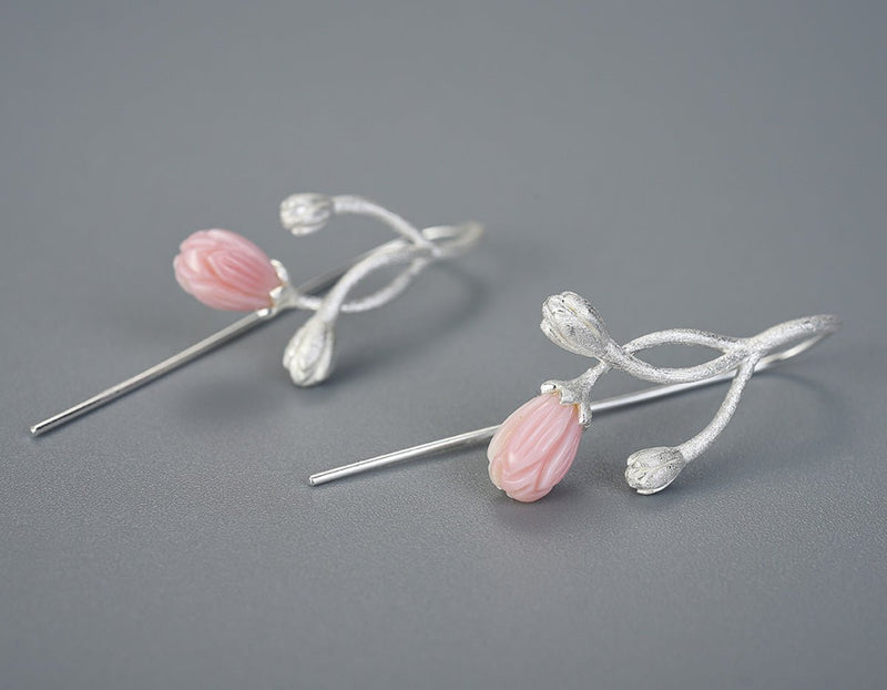 Jasmine Flower Pink Earring Earring - FaunaFloral