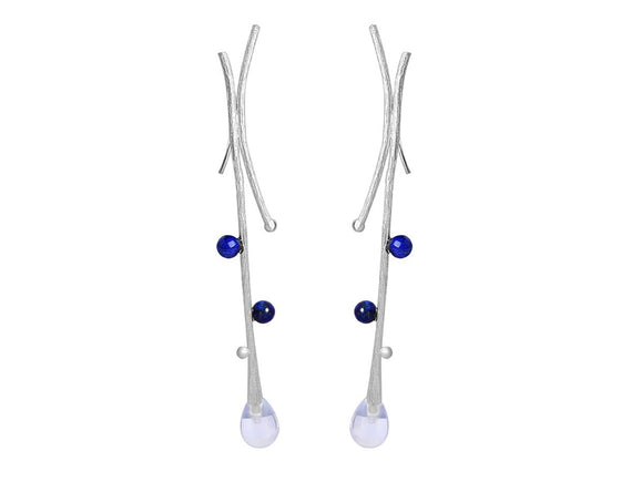 Lapis Tree Vines Earring Earring - FaunaFloral