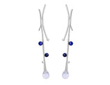 Lapis Tree Vines Earring Earring - FaunaFloral