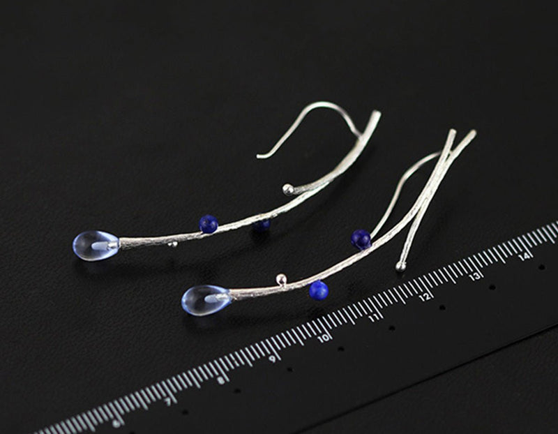 Lapis Tree Vines Earring Earring - FaunaFloral