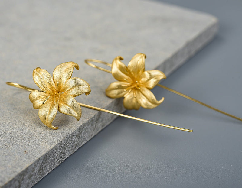 Lily Flower Earring Earring - FaunaFloral