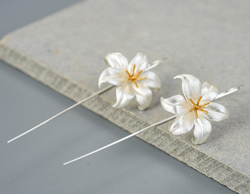 Lily Flower Earring Earring - FaunaFloral