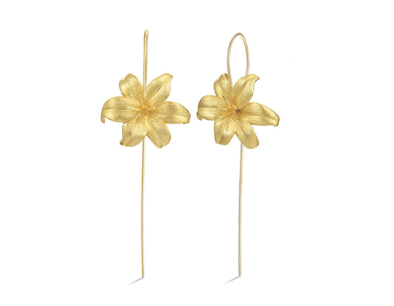 Lily Flower Earring Earring - FaunaFloral