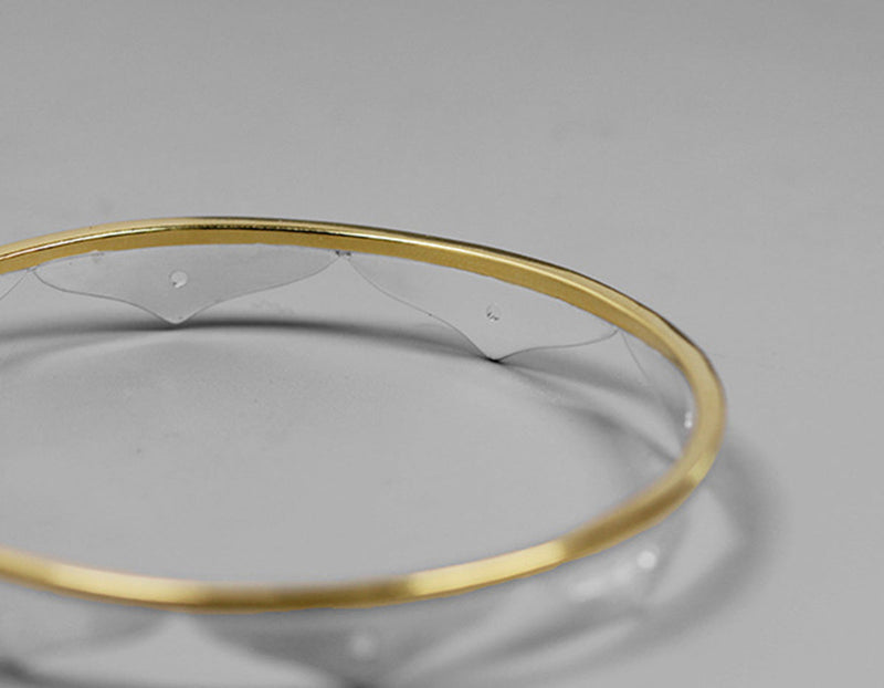 Lotus Flower Minimalist Bangle