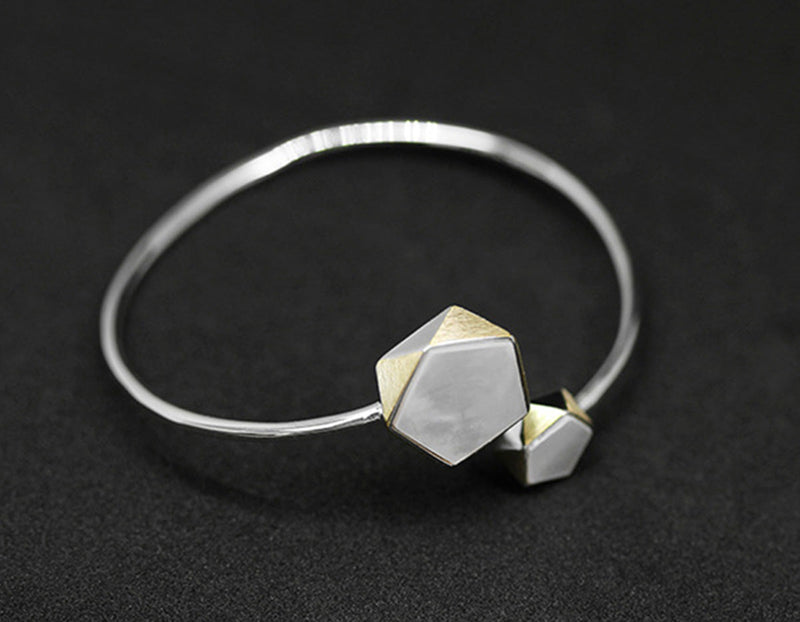 Pentagon Geometric Bangle