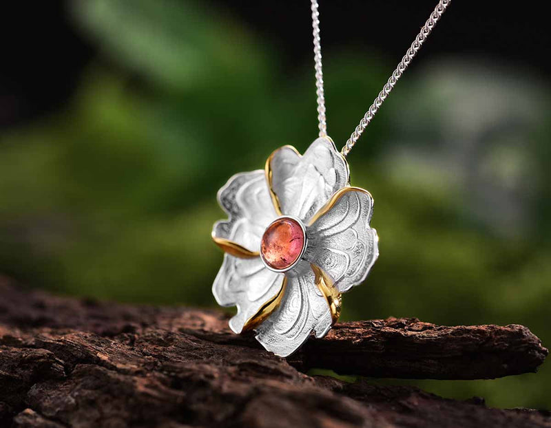 Peony Flower Pendant