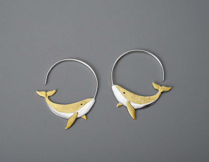 Whale Earring