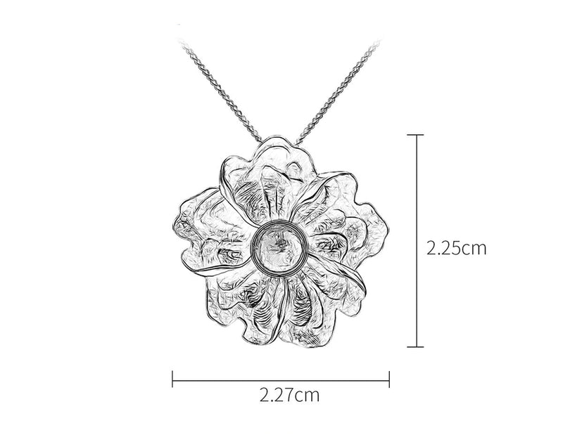 Peony Flower Pendant