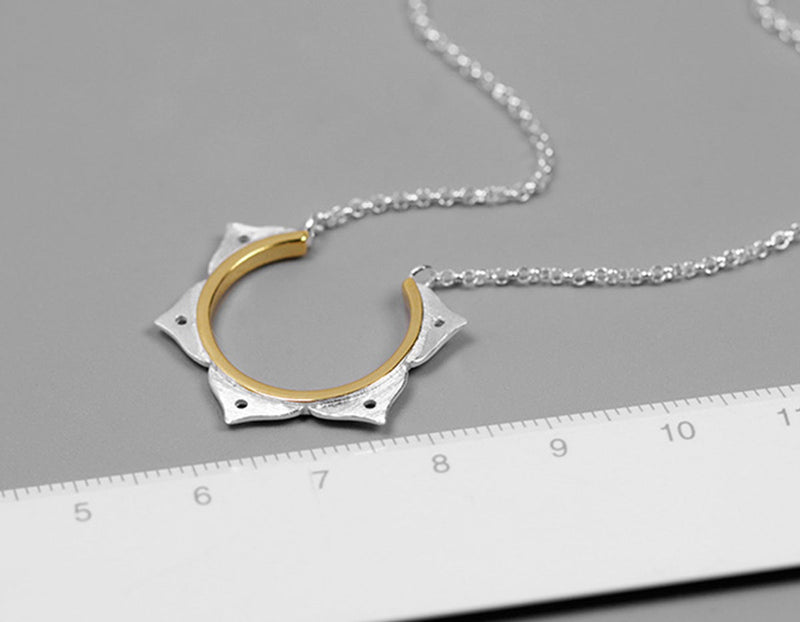 Lotus Flower Minimalist Necklace