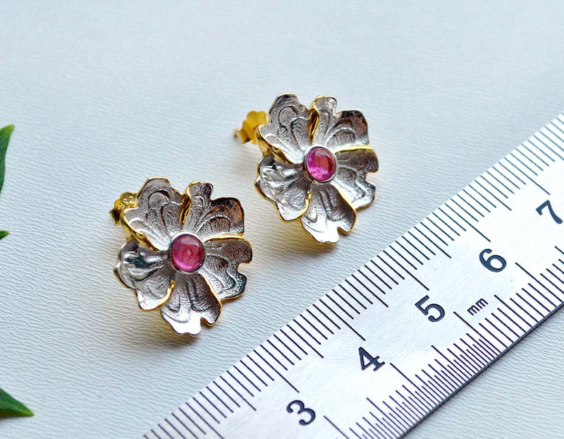 Peony Flower Earring