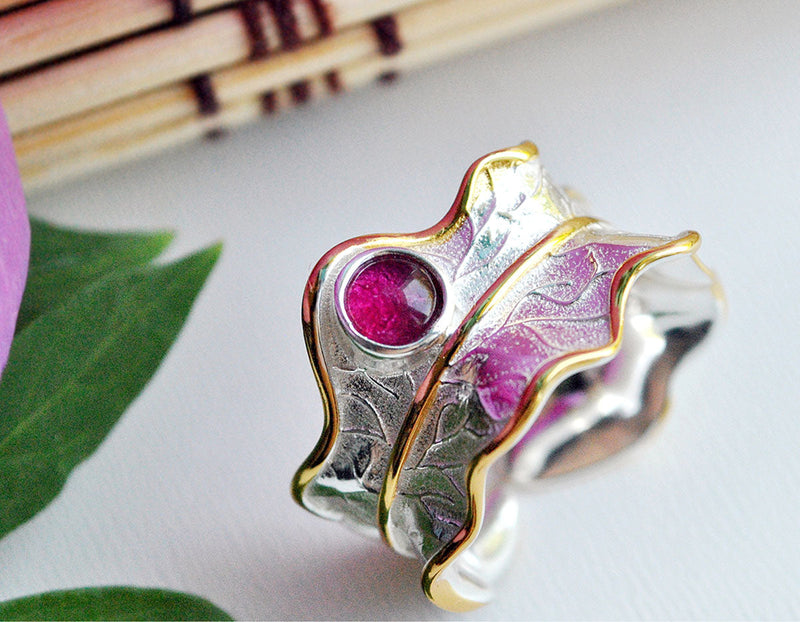 Peony Leaf Ring