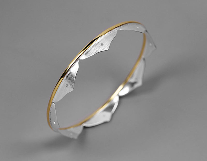 Lotus Flower Minimalist Bangle