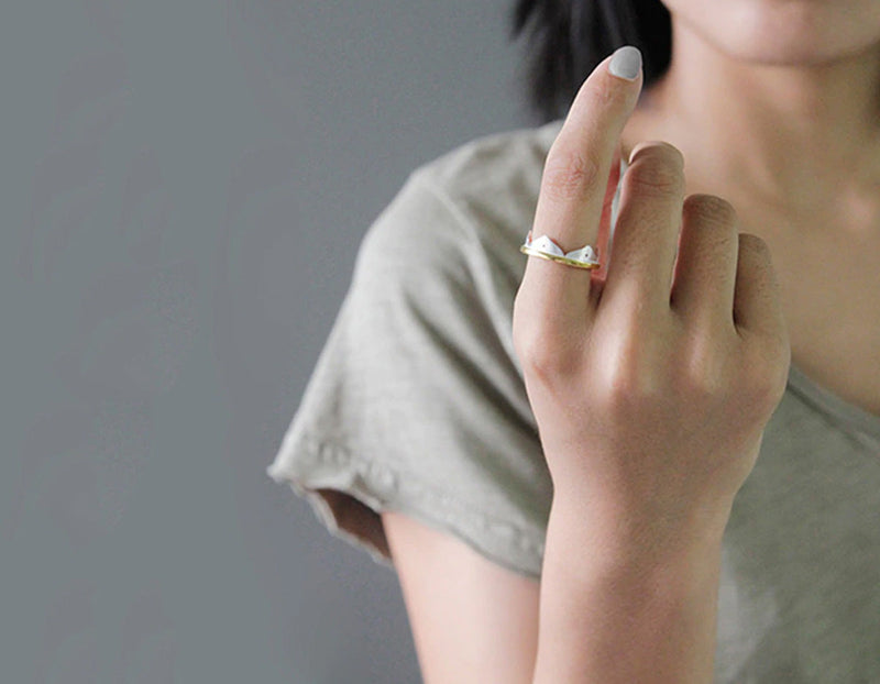 Lotus Flower Minimalist Ring