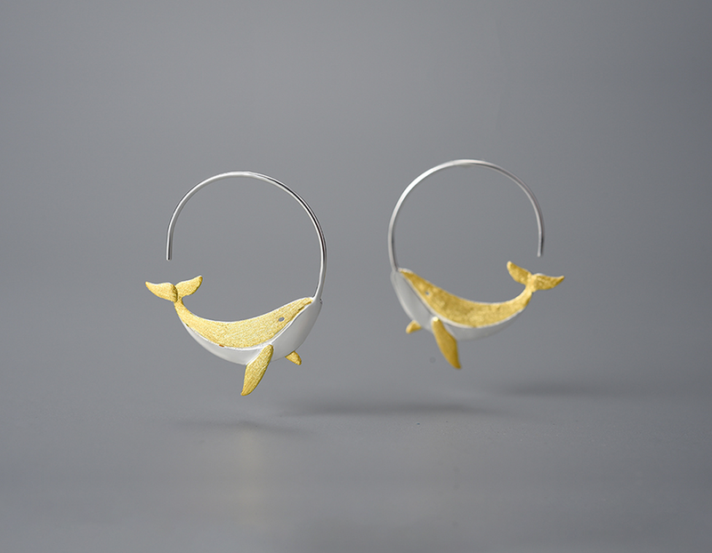 Whale Earring