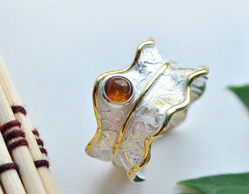 Peony Leaf Ring