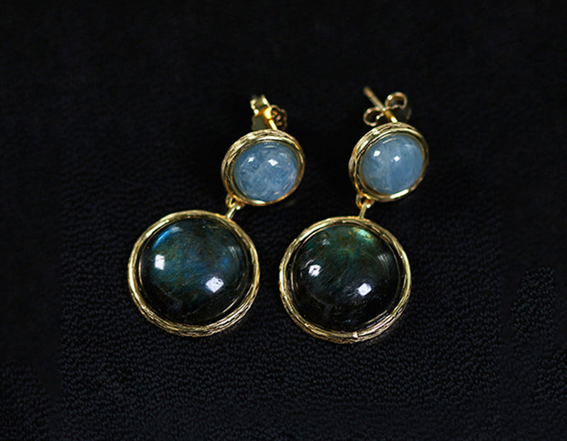 Mythical Lake Vintage Earring