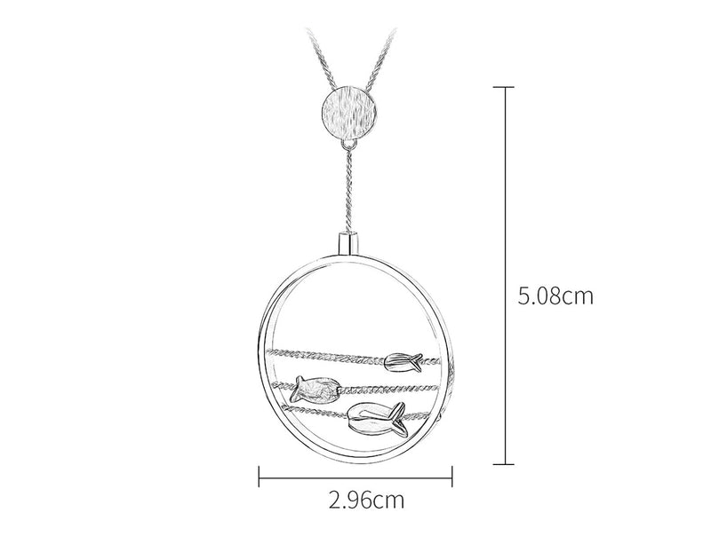 Swimming Fishes Pendant