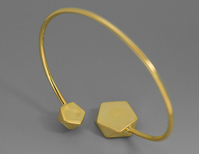 Pentagon Geometric Bangle