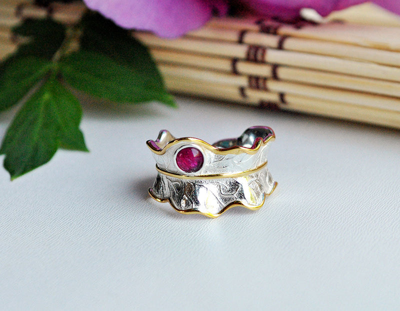 Peony Leaf Ring