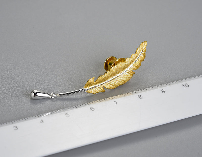 Vintage Feather Brooch