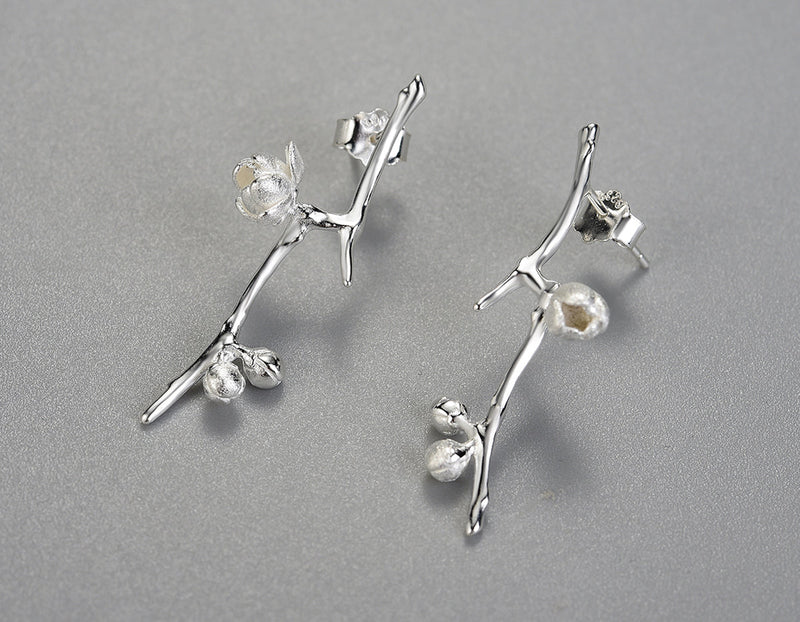 Plum Blossom Stud Earring II