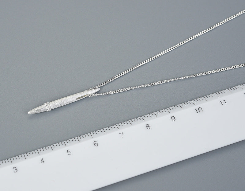 Needle Verticle Necklace