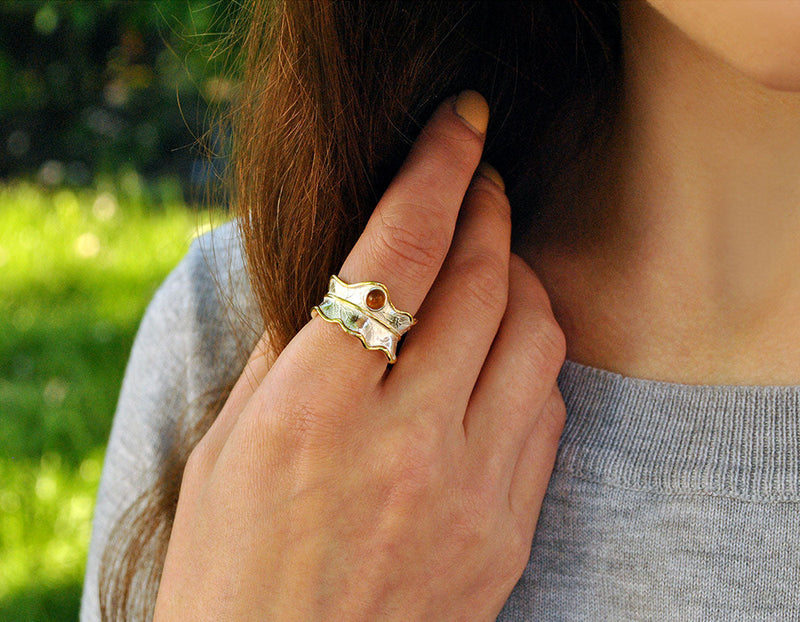 Peony Leaf Ring