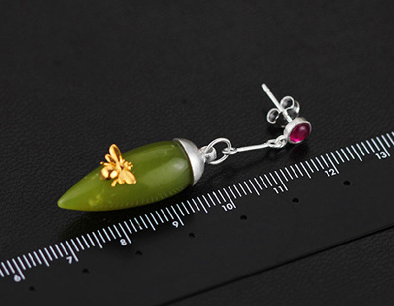 Serpentine Bee Earring